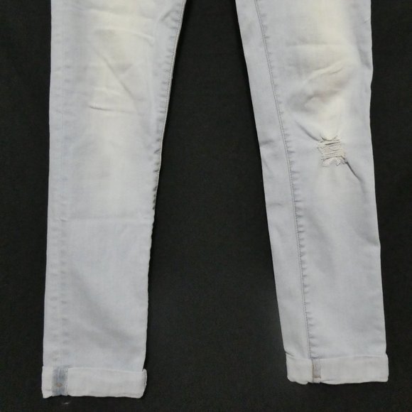 WAX JEAN damaged / destroyed look faded blue denim, size 5 BNWOT - Picture 5 of 16